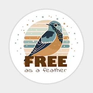 Eastern Bluebird: Free as a Feather Magnet